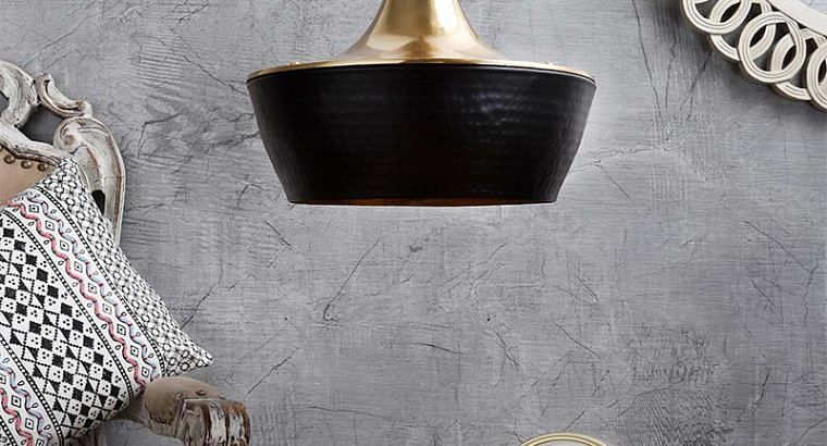 Vega Hanging Light Gold & Black Finish