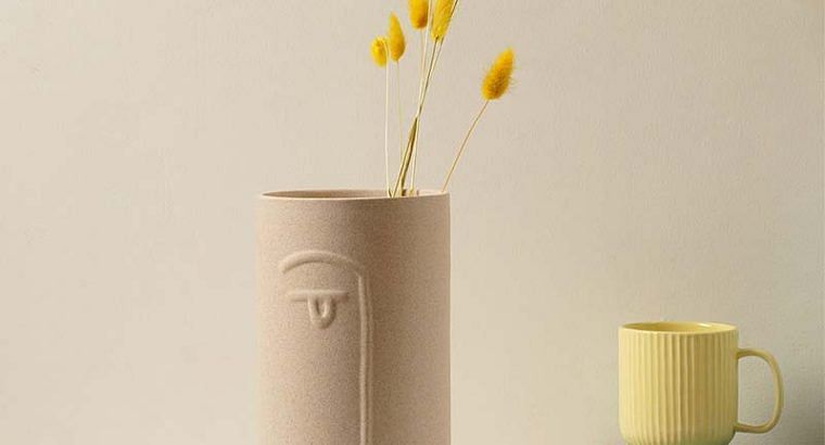 Japanese Face Jizo Design Vase