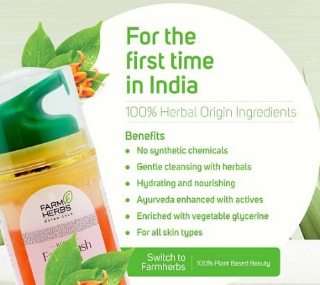 Farmherbs 100% Herbal Face Wash