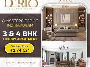 3 & 4 BHK luxurious apartments Apex D Rio