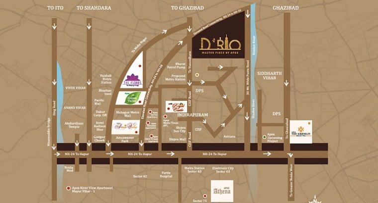 3 & 4 BHK luxurious apartments Apex D Rio