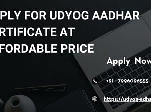 Apply for udyog aadhar certificate at affordable p