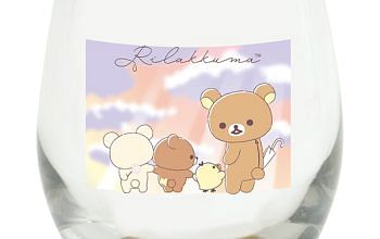リラックマ 雨の日・晴れの日 空柄グラス